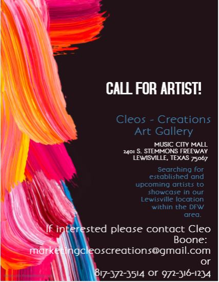 Call for Artist – Showcase your Art!