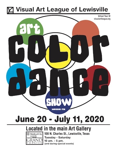 Visual Art League of Lewisville Presents Color Dance June 20 – July 11