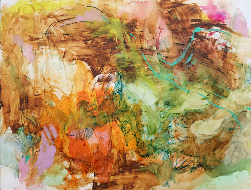 Mixed Media on Yupo – Layers of Light and Line